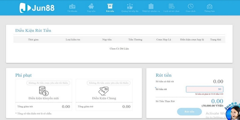 Hướng Dẫn Rút Tiền Jun88 Chỉ Với Vài Thao Tác Đơn Giản 3 Rút Tiền Jun88